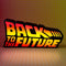 Back To The Future Logo LED Lamp – Werkt Met USB Kabel of Batterijen – 3 AA Batterijen