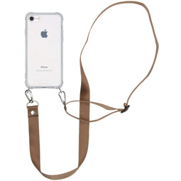 Backcover met koord - Nylon voor de iPhone SE (2022 / 2020) / 8 / 7 - Beige