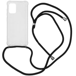 Backcover met koord voor de Samsung Galaxy A71 - Zwart