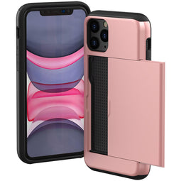 Backcover met pasjeshouder voor de iPhone 11 Pro - Rosé Goud