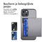 Backcover met pasjeshouder voor de iPhone 15 - Grijs