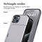 Backcover met pasjeshouder voor de iPhone 15 - Grijs