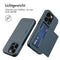 Backcover met pasjeshouder voor de iPhone 15 Pro - Donkerblauw