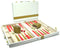 Backgammon 38 cm Wit m.gouden bies