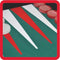 Backgammon 46 cm ingelegd vilt