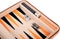 Backgammon 9'' beige zipper, beige/ oranje/zwart