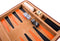 Backgammon 9'' beige zipper, beige/ oranje/zwart
