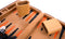 Backgammon 9'' beige zipper, beige/ oranje/zwart