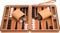 Backgammon 9'' beige zipper, beige/ oranje/zwart