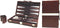 Backgammon Koffer Bruin