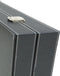 Backgammonkoffer zwart ingelegd vilt XL 53x8 cm