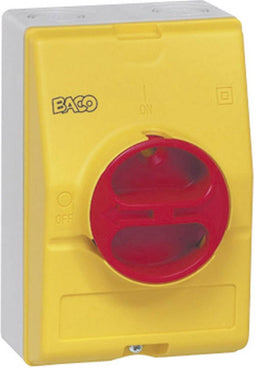 BACO 172161 Lastscheidingsschakelaar 32 A 1 x 90 ° Geel, Rood 1 stuk(s)