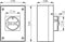 BACO 172161 Lastscheidingsschakelaar 32 A 1 x 90 ° Geel, Rood 1 stuk(s)