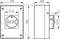 BACO 172161 Lastscheidingsschakelaar 32 A 1 x 90 ° Geel, Rood 1 stuk(s)