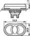 BACO BAL61QB21A L61QB21A Dubbele drukknop Kunststof frontring, Verchroomd Groen, Rood 1 stuk(s)