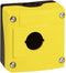 BACO BALBX0100J Lege behuizing 1 inbouwplaats (l x b x h) 74 x 74 x 47.9 mm Geel, Zwart 1 stuk(s)