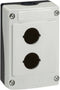 BACO BALBX0200 Lege behuizing 2 inbouwplaatsen (l x b x h) 107 x 74 x 47.9 mm Grijs, Zwart 1 stuk(s)