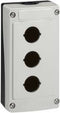 BACO BALBX0300 Lege behuizing 3 inbouwplaatsen (l x b x h) 140 x 74 x 47.9 mm Grijs, Zwart 1 stuk(s)