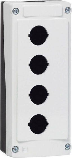 BACO BALBX0400 Lege behuizing 4 inbouwplaatsen (l x b x h) 173 x 74 x 47.9 mm Grijs, Zwart 1 stuk(s)