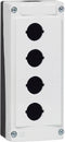 BACO BALBX0400 Lege behuizing 4 inbouwplaatsen (l x b x h) 173 x 74 x 47.9 mm Grijs, Zwart 1 stuk(s)