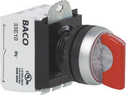 BACO L21KG20E Keuzetoets Kunststof frontring, Verchroomd Groen 1 x 45 ° 1 stuk(s)