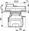 BACO L61QK21L Dubbele drukknop Kunststof frontring, Verchroomd Groen, Rood 1 stuk(s)