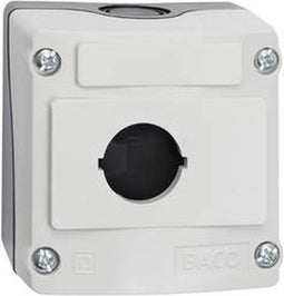 BACO LBX0100 Lege behuizing 1 inbouwplaats (l x b x h) 74 x 74 x 47.9 mm Grijs, Zwart 1 stuk(s)