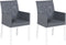 BACOLI - Tuinstoel set van 2 - Grijs - Polyester