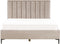 SEZANNE - Bed met opbergruimte - Taupe - 180 x 200 cm - Fluweel