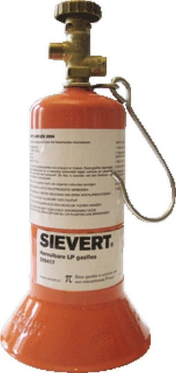 Sievert Karweifles - Propaanfles 0.42kg - Veiligheidsventiel - Oranje