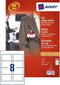 Badge avery 4822 met clip + insteekkaarten 60x90mm