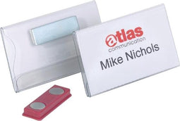 Badge Durable 8116 vlak met magneet 40x75mm | 25 stuks