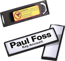 Badge Durable clip card met magneet 17x67mm
