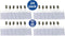 Badgehouder Europel strip + clip – 90 x 60 mm – Transparant – Open – 24 stuks