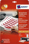 Badgekaart avery l4728-20 60x90mm 160st perf