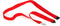 Badgekoord Europel rood/10 stuks