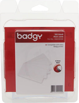Badgy 100 blanco, dikke kaarten van 0,76 mm, voor Badgy100 of Badgy200
