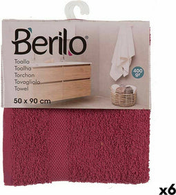 Badhanddoek 50 x 0,5 x 90 cm Kastanjebruin (6 Stuks)