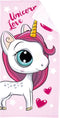 Badhanddoek Unicorn Love, 70x140.