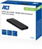 ACT AC1605 - Externe USB-C M.2 SATA/NVMe SSD Behuizing - 10Gbps UASP - Zwart