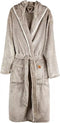 Badjas - VINGA Louis Luxe Pluche - RPET-jas - capuchon - 70% gerecycled PET-flessen - maat S/M