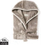 Badjas - VINGA Louis Luxe Pluche - RPET-jas - capuchon - 70% gerecycled PET-flessen - maat S/M