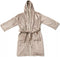 Badjas - VINGA Louis Luxe Pluche - RPET-jas - capuchon - 70% gerecycled PET-flessen - maat S/M