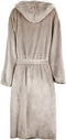 Badjas - VINGA Louis Luxe Pluche - RPET-jas - capuchon - 70% gerecycled PET-flessen - maat S/M