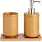Badkamer Accessoire Set Bamboe Keramisch