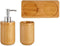 Badkamer Accessoire Set Bamboe Keramisch