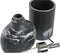 Badkamer Accessoire Set Zwart Marmer