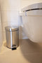 Badkamerset - Pedaalemmer 3 Liter - Toiletborstel - RVS
