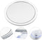 Badkamerspiegel - 10x vergrotend - compact model van 10cm- met 3 zuignapjes - make up spiegel