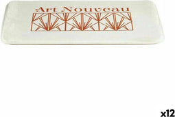 Badkleed Art Nouveau Wit Brons 40 x 1,5 x 60 cm (12 Stuks)